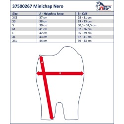 Mini chaps Nero