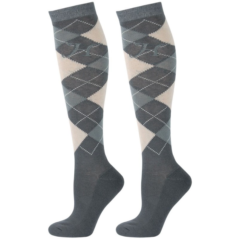Chaussettes motif carré