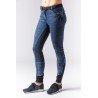 Culotte d'équitation glam denim full grip
