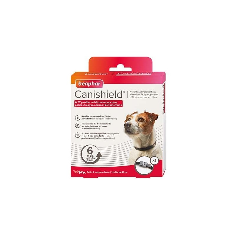Canishield, collier chien contre les puces, tiques et moustiques