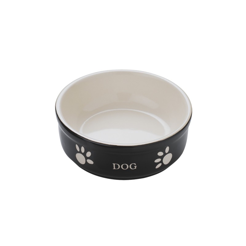 Mangeoire pour chien en terre cuite