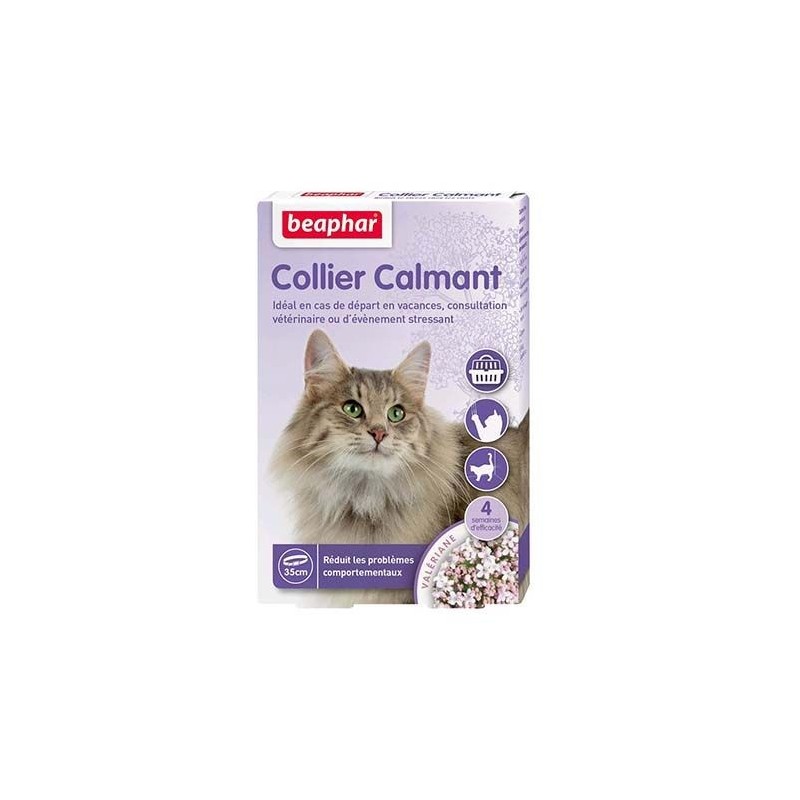Collier calmant, anti stress pour chat beaphar