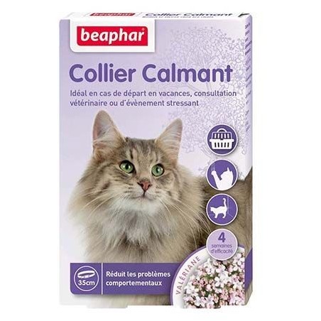 Collier calmant, anti stress pour chat beaphar
