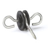Isolateur de porte noir Kerbl, sachet de 10 pièces
