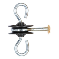 Isolateur de porte noir Kerbl, sachet de 10 pièces