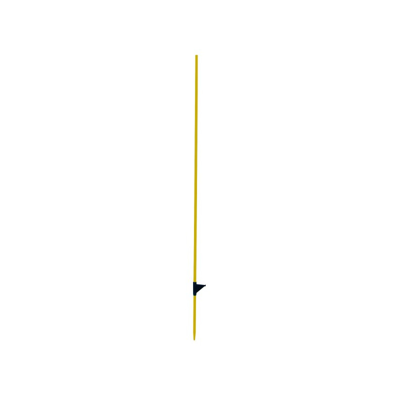 Piquets fibre de verre rond jaune, 160cm,12mm, bêche, Lot de 10