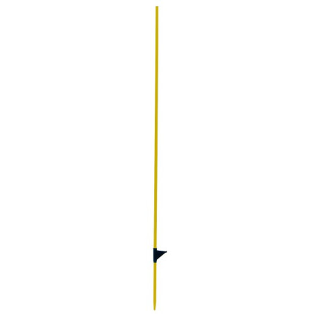 Piquets fibre de verre rond jaune, 160cm,12mm, bêche, Lot de 10