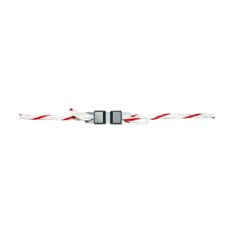 Connecteur cordelette Litzclip inox, jusqu'à 6mm, lot de 5 pièces