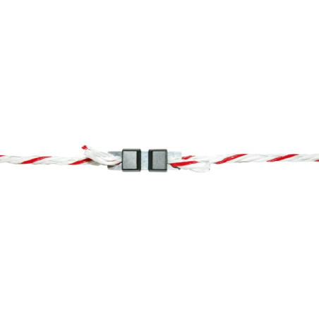 Connecteur cordelette Litzclip inox, jusqu'à 6mm, lot de 5 pièces
