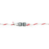 Connecteur cordelette Litzclip inox, jusqu'à 6mm, lot de 5 pièces