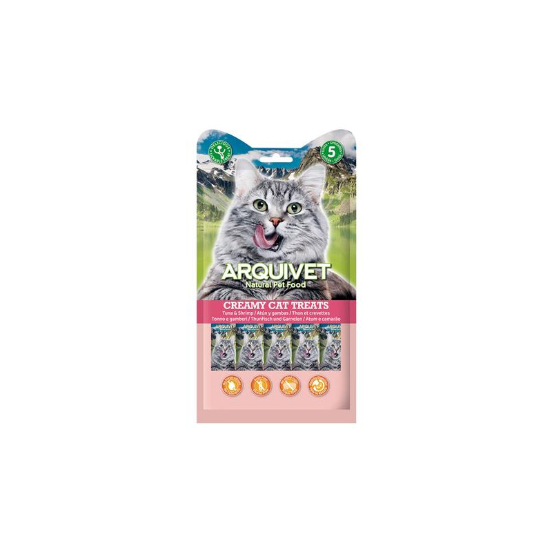 Creamy Cat Treats - Snack crémeux au thon et crevettes pour chats