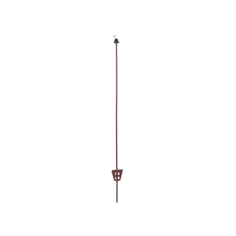 Piquet en acier ressort oval marron, 106cm