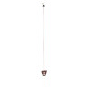Piquet en acier ressort oval marron, 106cm
