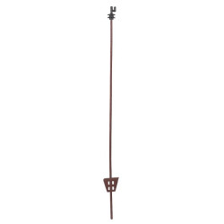 Piquet en acier ressort oval marron, 106cm