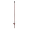 Piquet en acier ressort oval marron, 106cm