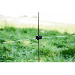 Piquet en acier ressort oval marron, 106cm