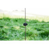 Piquet en acier ressort oval marron, 106cm