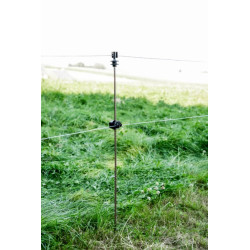 Piquet en acier ressort oval marron, 106cm