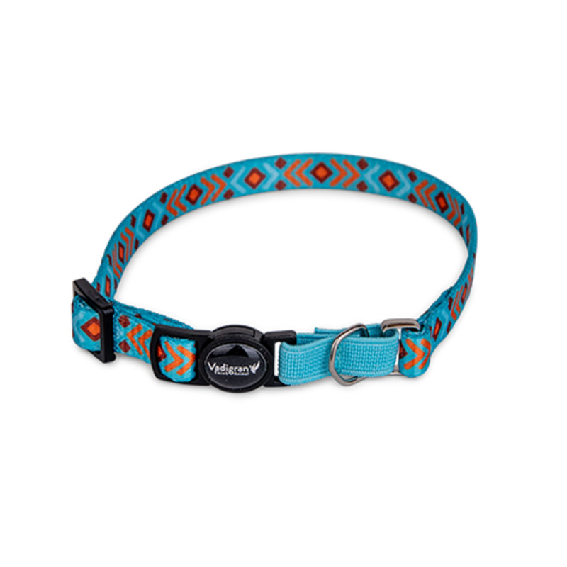 Collier pour chat Géo Bleu