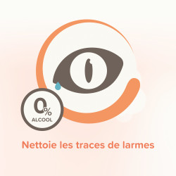 Solution contre les traces de larmes, chiens et chats