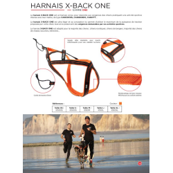 Harnais Canicross X-Back One I-Dog Orange