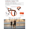 Harnais Canicross X-Back One I-Dog Orange