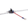 Connecteur HT cordelette, 150cm, oeillet M8