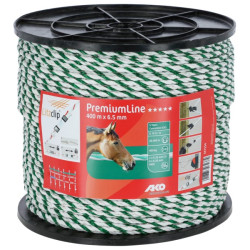 Cordelette Premium Line Blanc/Vert 6,5mm