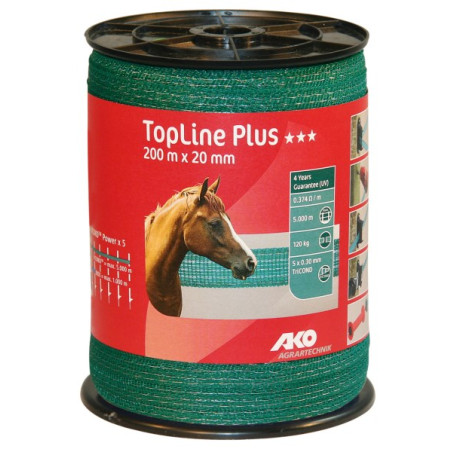 Ruban TopLine Plus vert en bobine de 200m