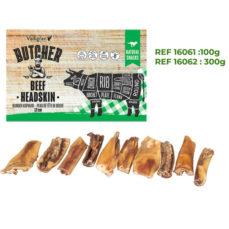 Sachet de peau de tête de boeuf 12cm