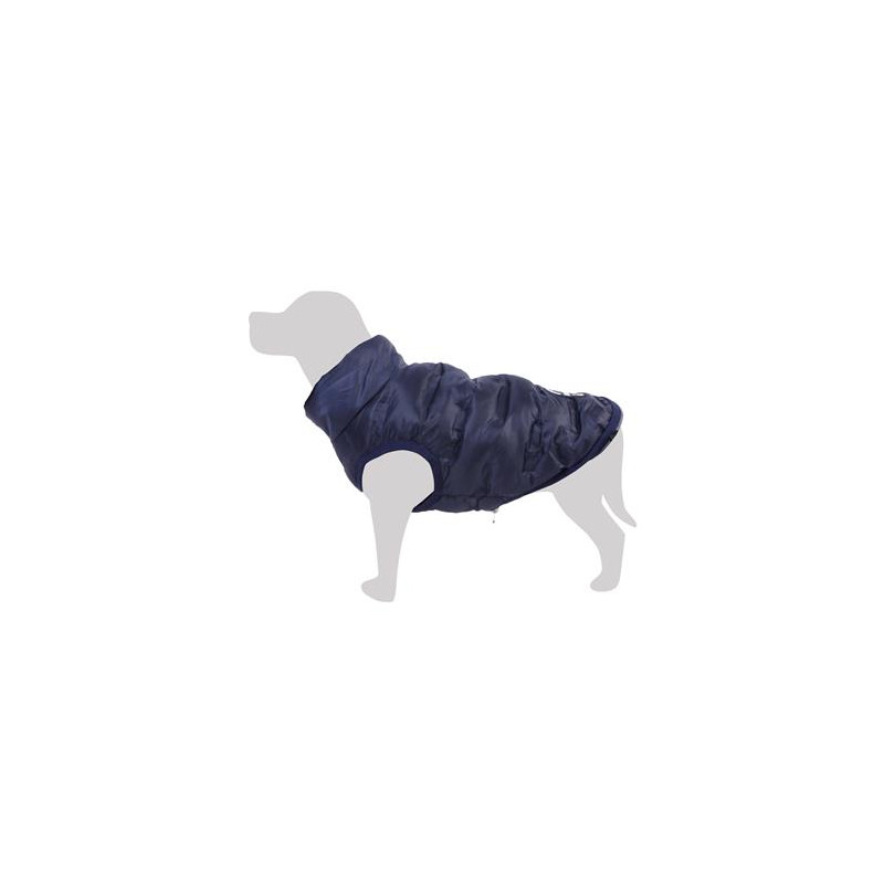 Gilet matelassé réversible, deux bleus "Norvège" 25cm