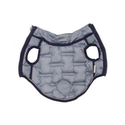 Gilet matelassé réversible, deux bleus "Norvège" 25cm
