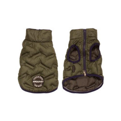 Gilet matelassé vert-gris réversible "Terranova"
