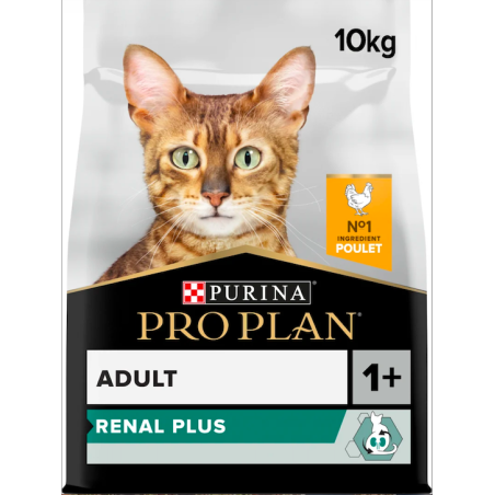 Purina® Pro Plan® Adult RENAL PLUS, Riche en Poulet - Croquettes pour Chat