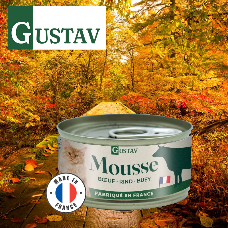 GUSTAV mousse pour chat, pot de 85g
