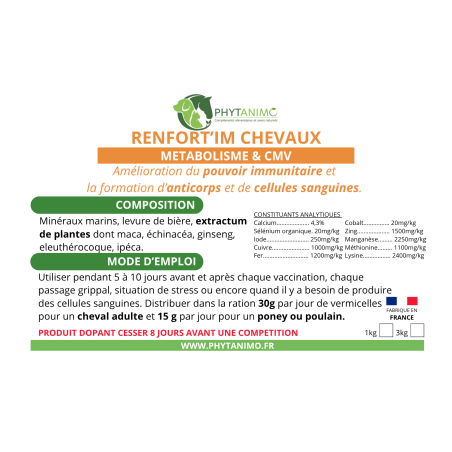 Phytanimo Renfort'im Chevaux