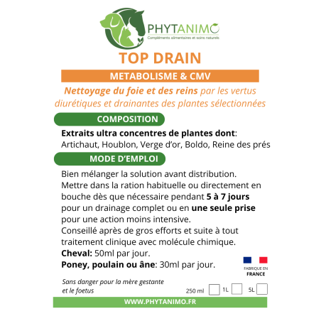 Phytanimo Top Drain, drainage foie et reins